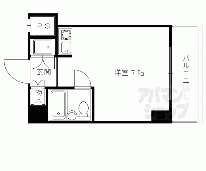 【エクレーヌ御池】間取