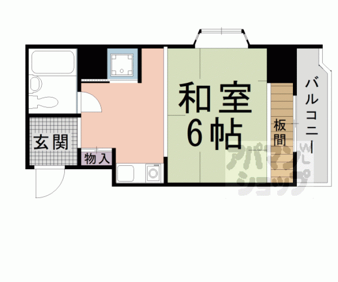 【エクレーヌ御池】間取