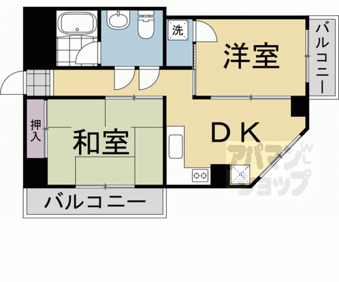 【ロイヤルコート嵯峨】間取