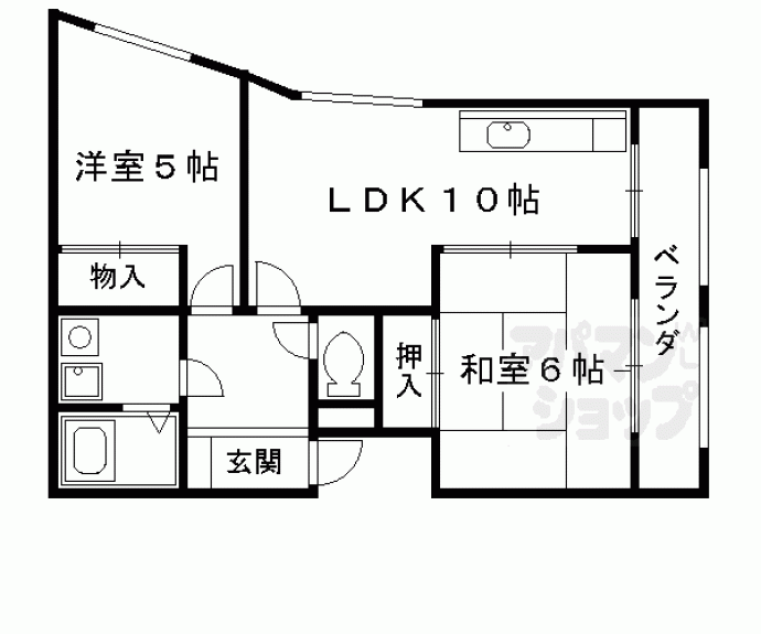 【サンホーハイツ】間取