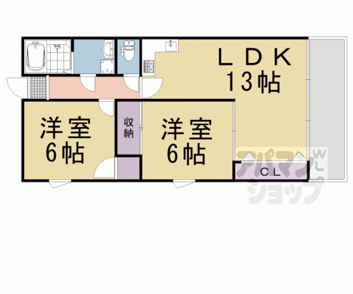 【サンホーハイツ】間取