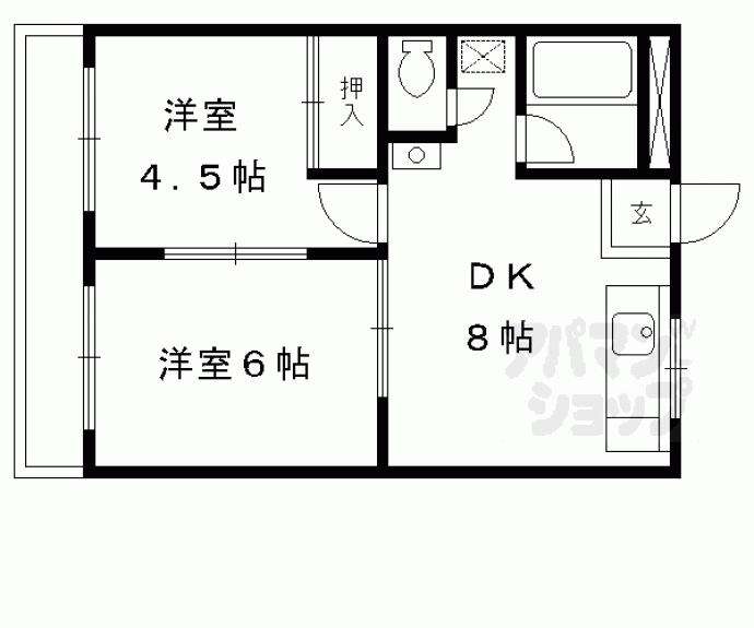 【サンシャインコーポ新宮】間取