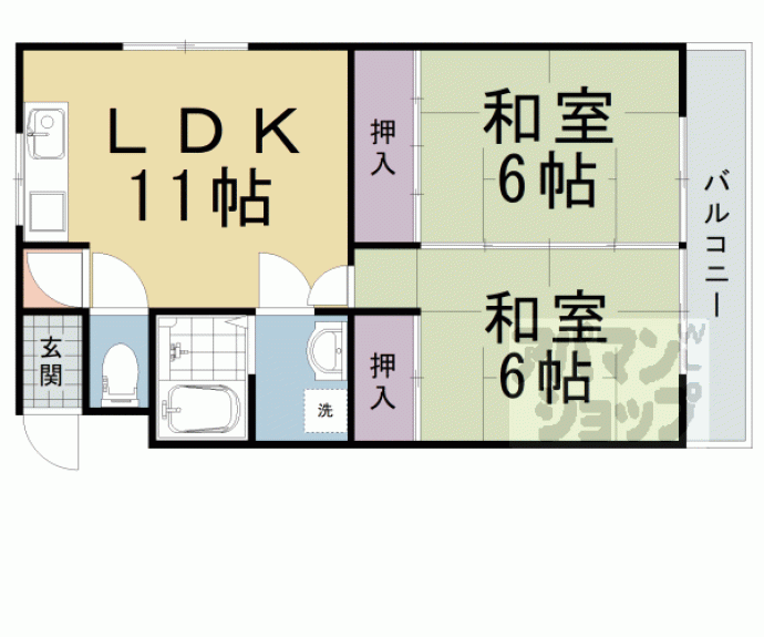 【ハイム玉津芝】間取