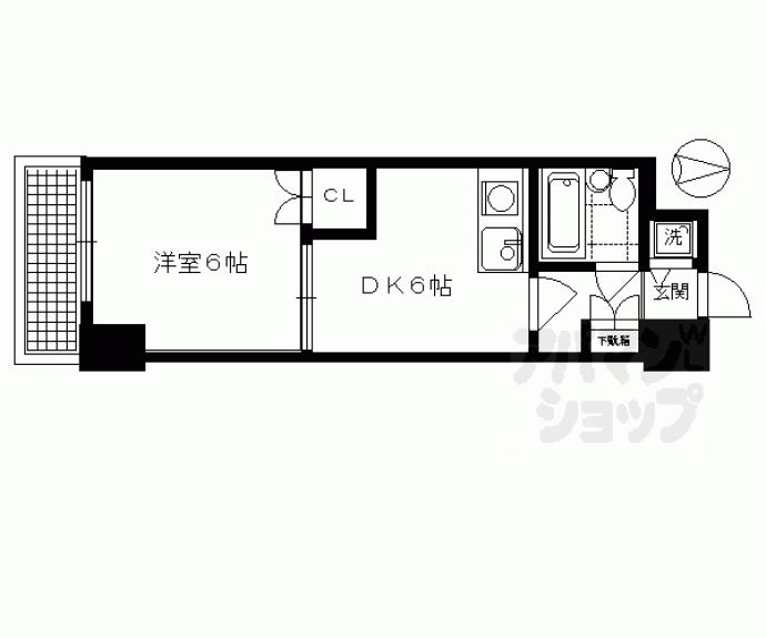 【ライオンズマンション二条高倉】間取