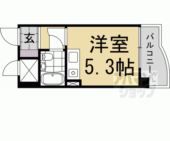 【朝日プラザ深草】間取