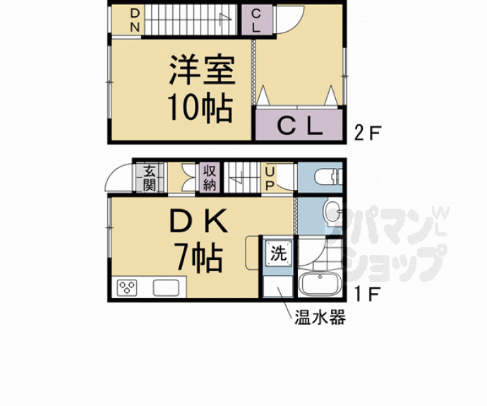 【メゾネット嵯峨嵐山】間取