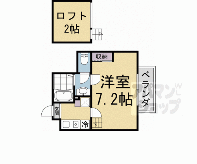 【アブティール桂西口】間取