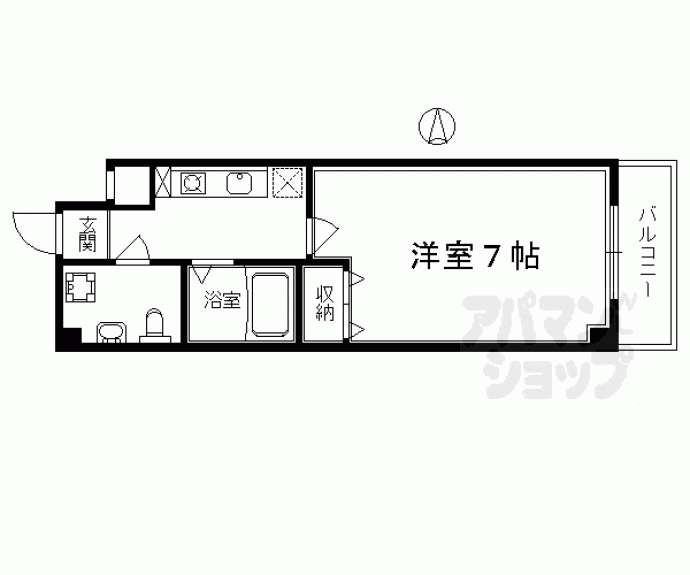 【ラクティー四条寺町】間取