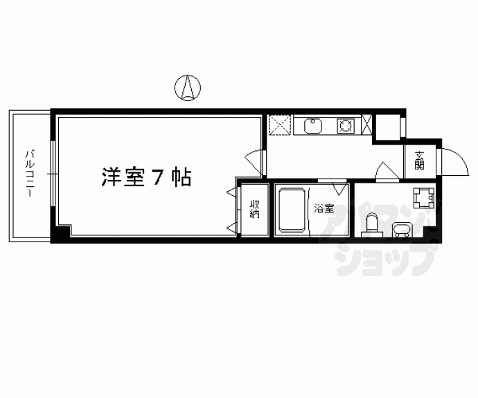 【ラクティー四条寺町】間取