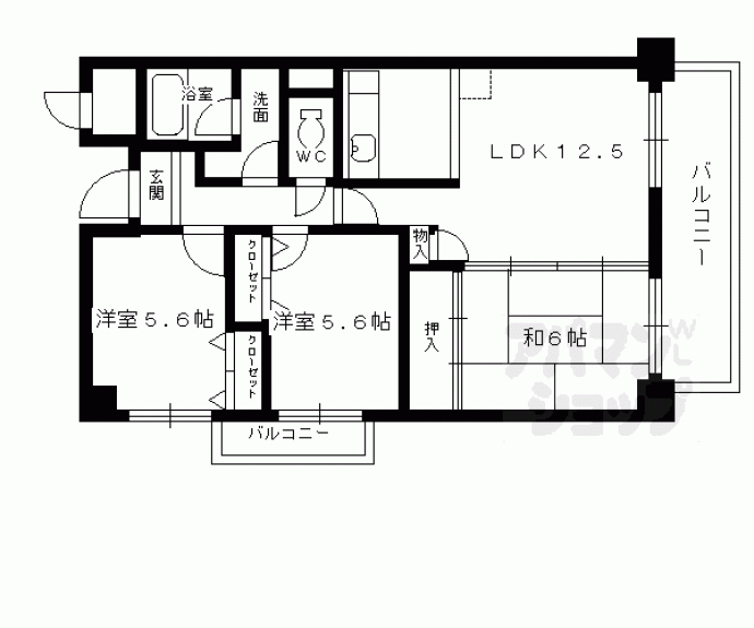 【ソレーユ大久保】間取