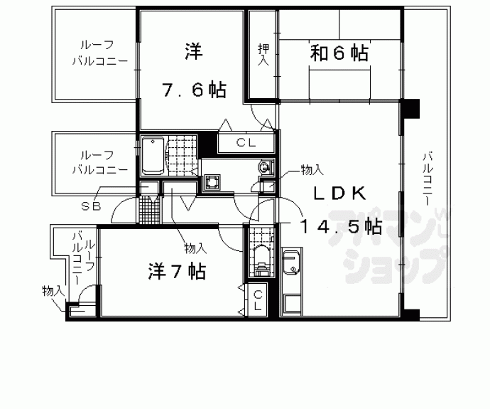 【レシデンシア巨椋】間取