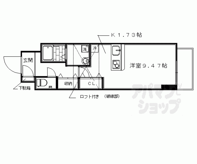 【メディナ西大路駅前】間取