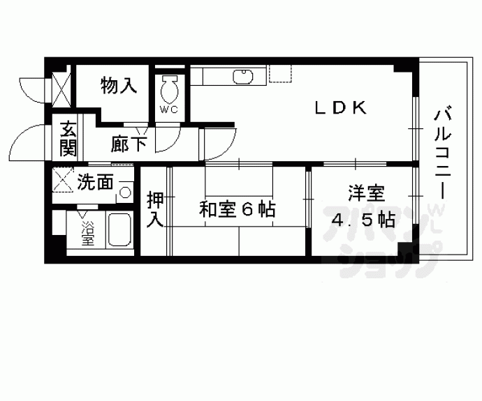 【カーサ東浜】間取