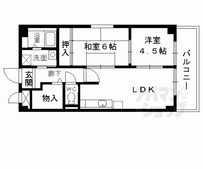 【カーサ東浜】間取