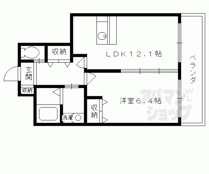 【フレーヴァー七瀬川】間取