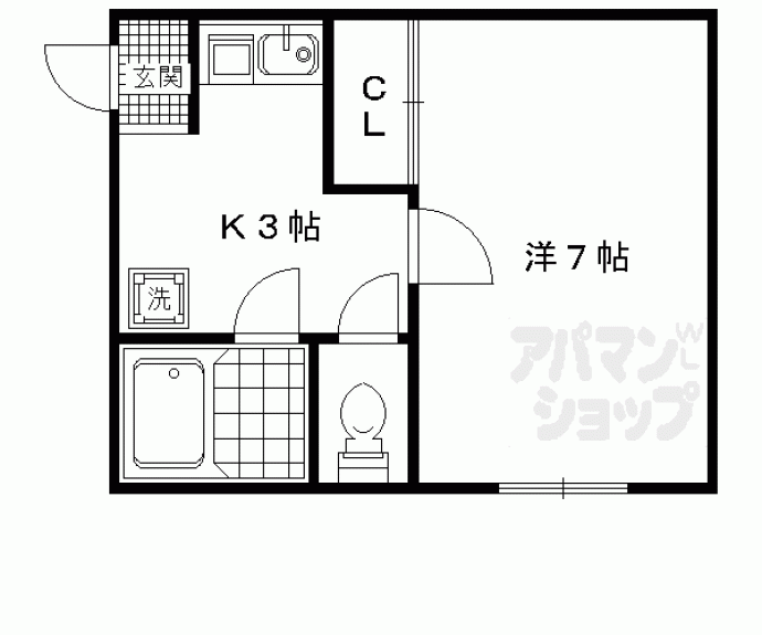 【太秦ハイツ】間取