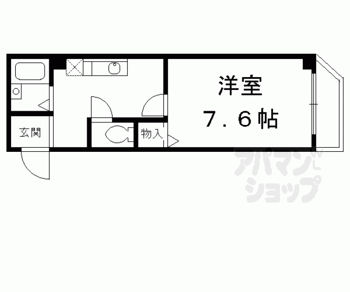 【エフラス京都御所西】間取
