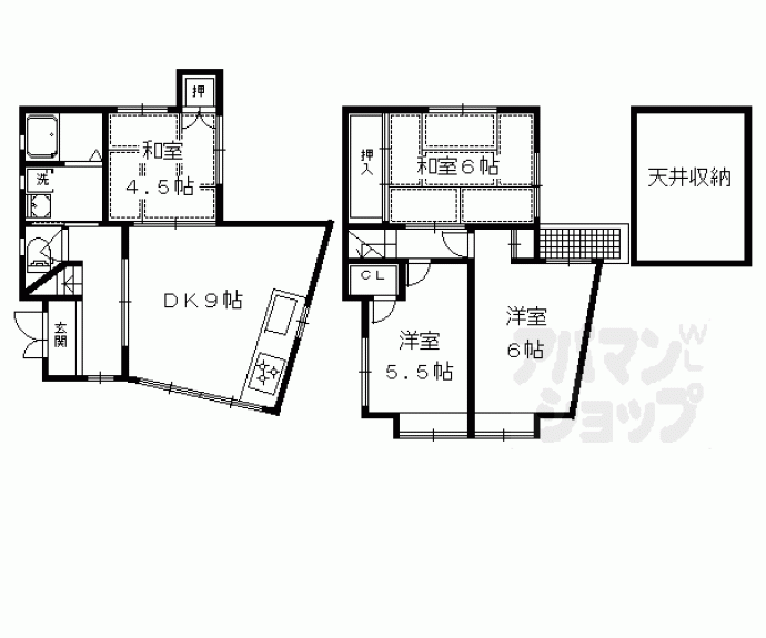 【浄土寺下南田町貸家９】間取