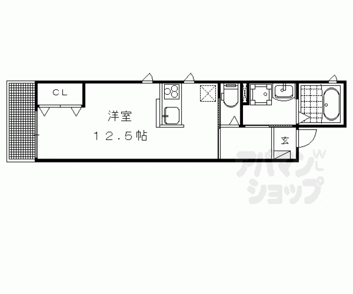 【エルメゾン下鴨松ノ木町】間取