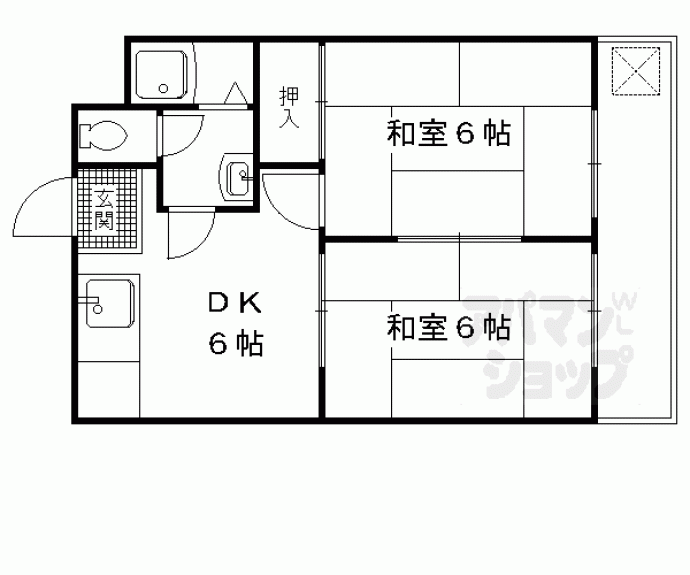 【コーポ京洛】間取