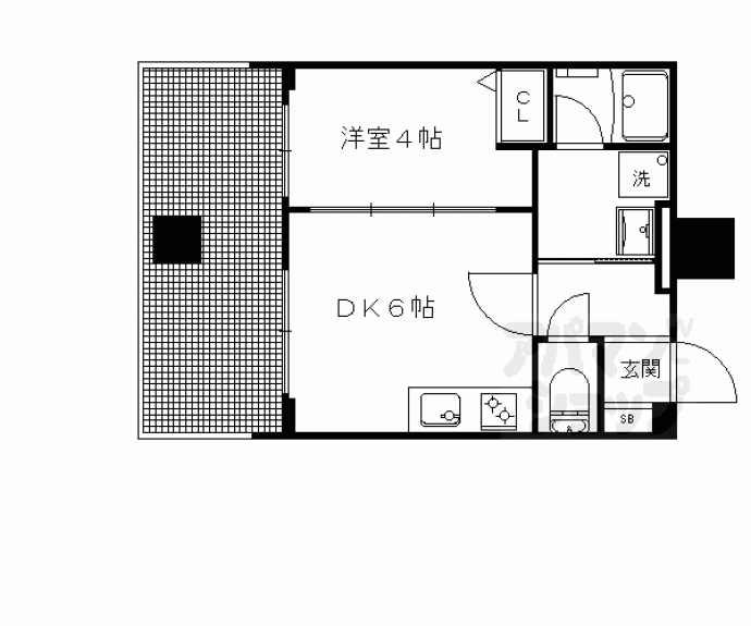 【ベラジオ京都一乗寺Ⅲ】間取
