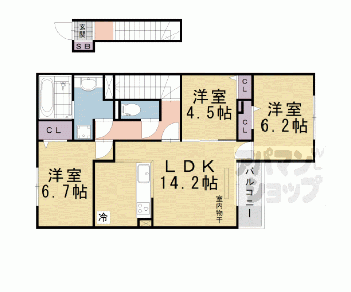 【Ｔ’ｓスクエア下鴨】間取