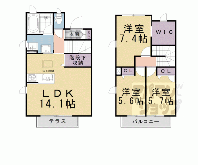【コリエヴェール】間取