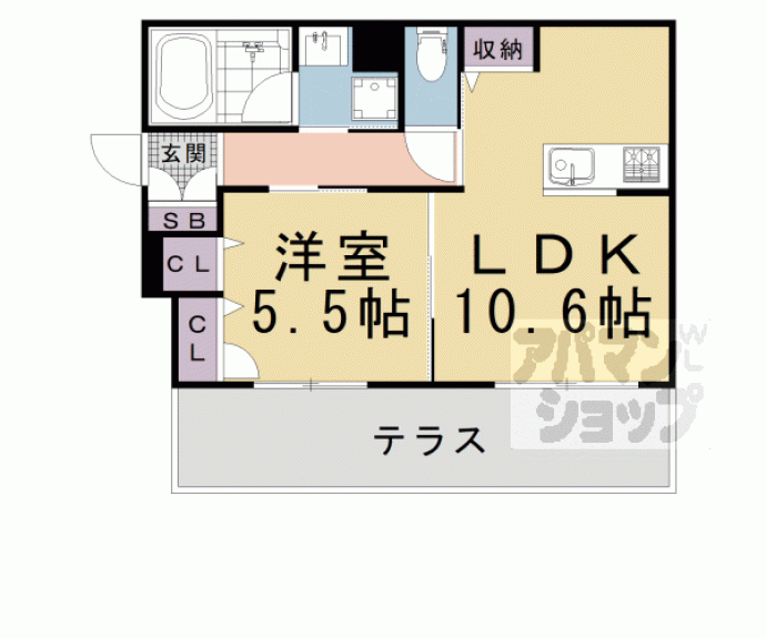 【シャーメゾン京　御所ノ内Ａ】間取