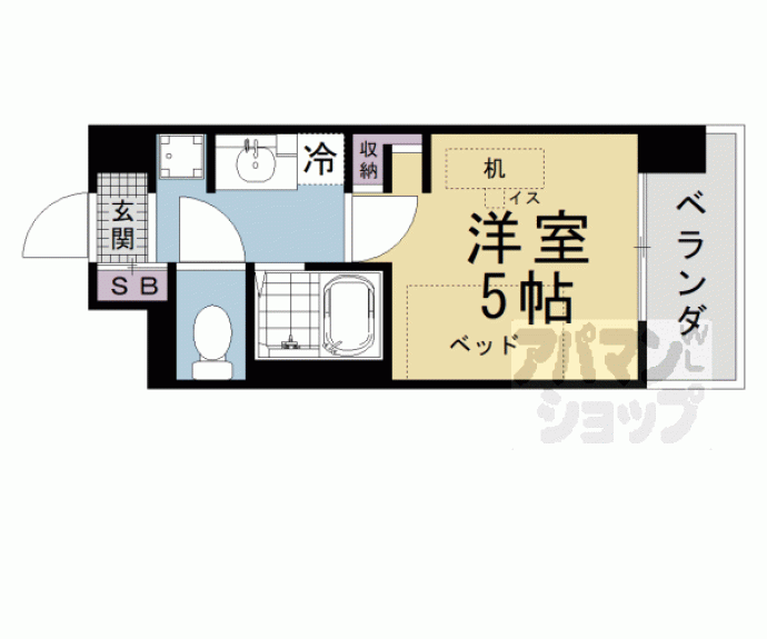 【キャンパスヴィレッジ京都下鴨東】間取