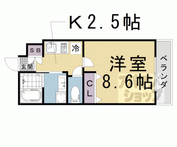 【ハーミテージ修学院】間取