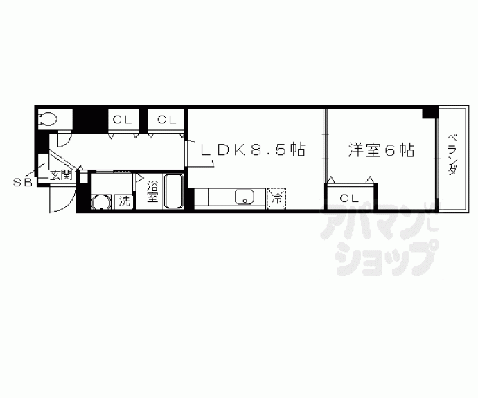 【パレス伏見】間取