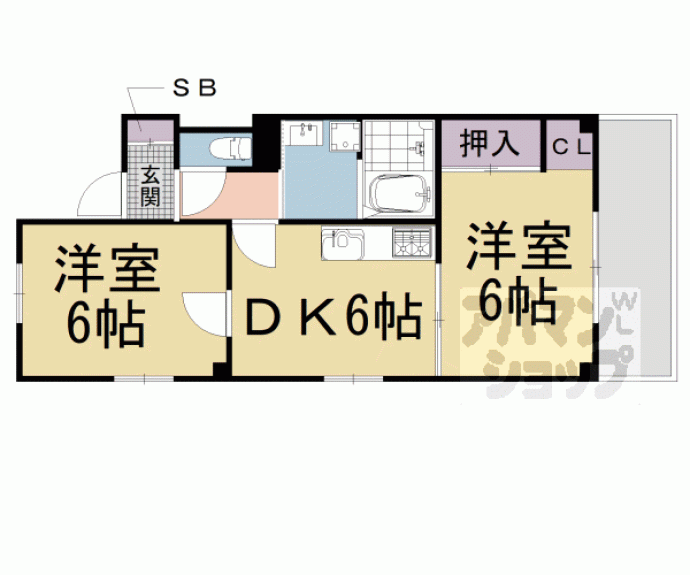 【グリーンハウス七条】間取