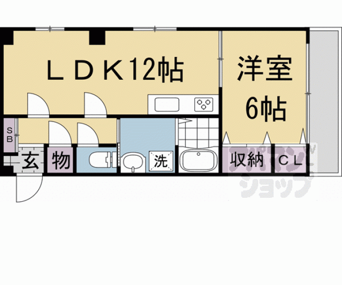 【グリーンハウス七条】間取