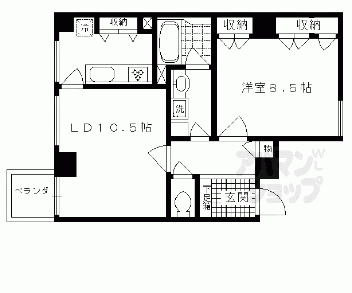 【グランフォルム京都祇園】間取