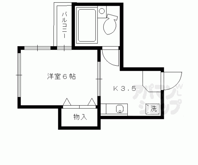 【リエス東山三条】間取