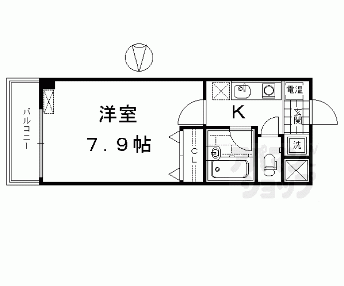 【メディナ東寺】間取