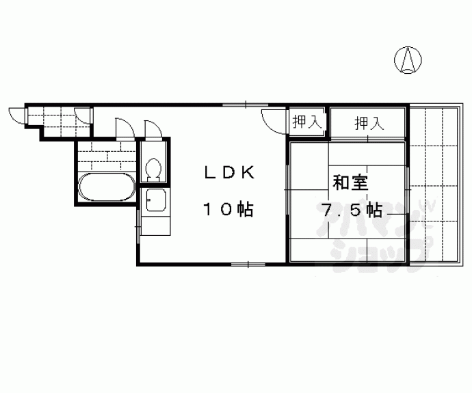 【シティアーク東山】間取