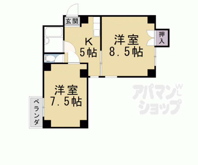 【シティアーク東山】間取