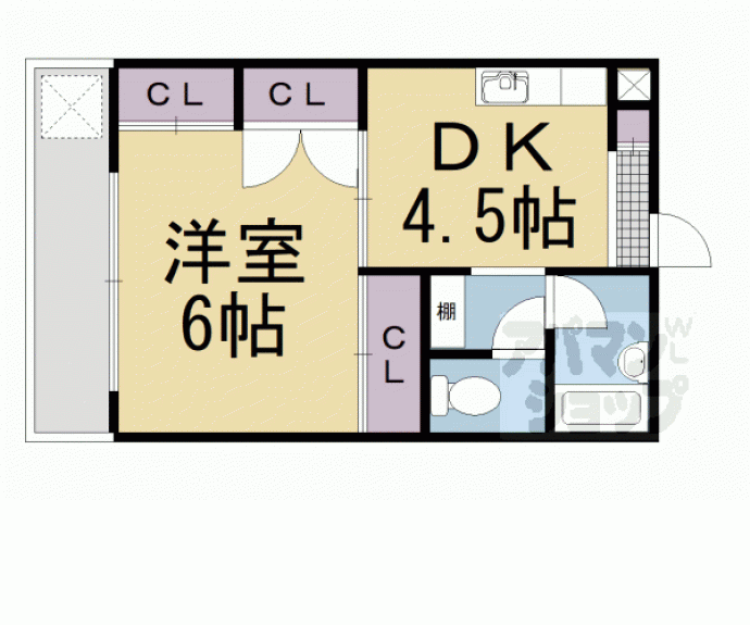 【スカイロード東寺】間取