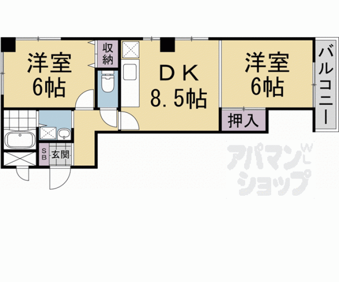 【ブランシェ八甲】間取