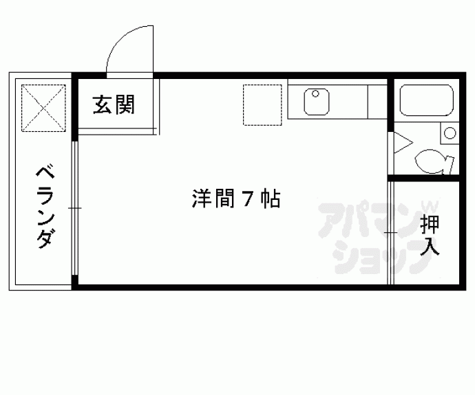 【コーポラスA】間取