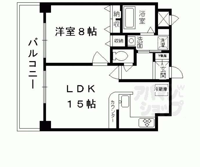【リーガル京都河原町五条】間取