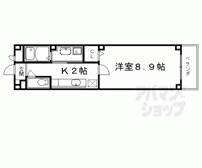 【カーサミア十条】間取