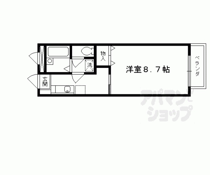 【エーシェント室町】間取