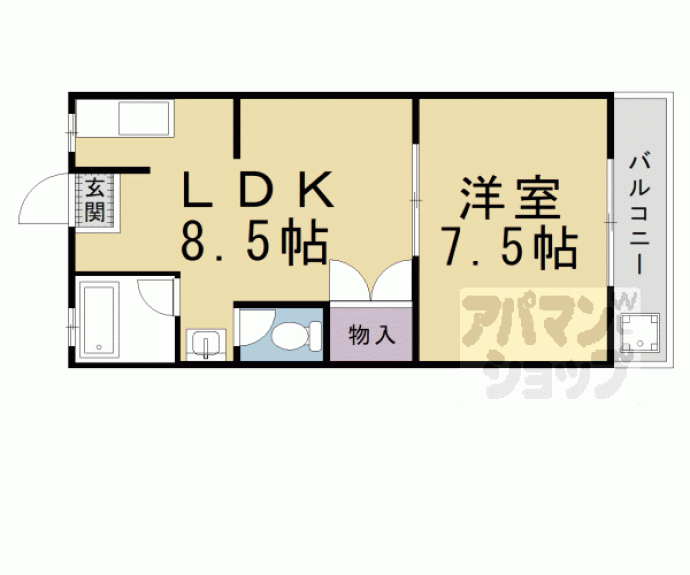 【まるせきマンション】間取