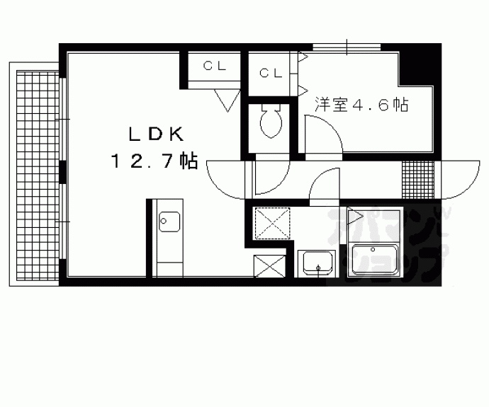 【プレサンス京都御所西】間取