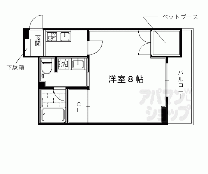 【I-arts七条大宮】間取