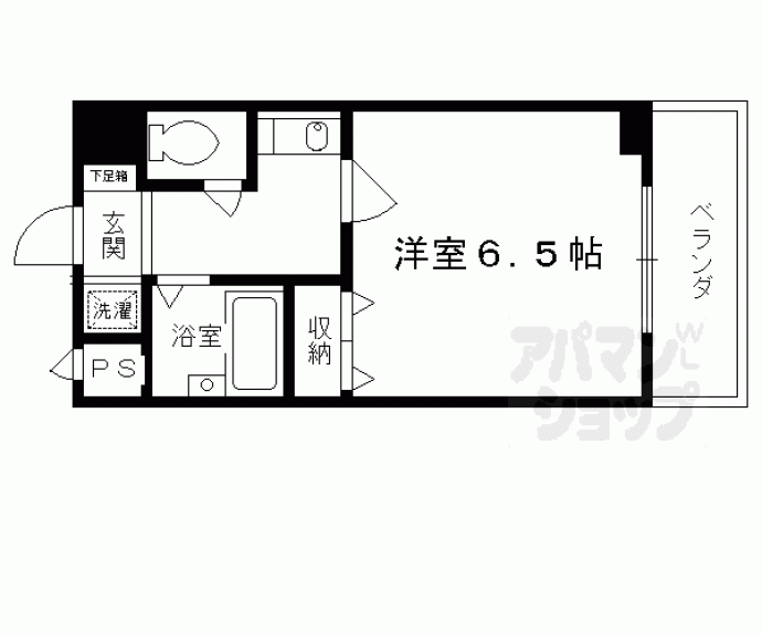 【プレサンス京都二条城前】間取