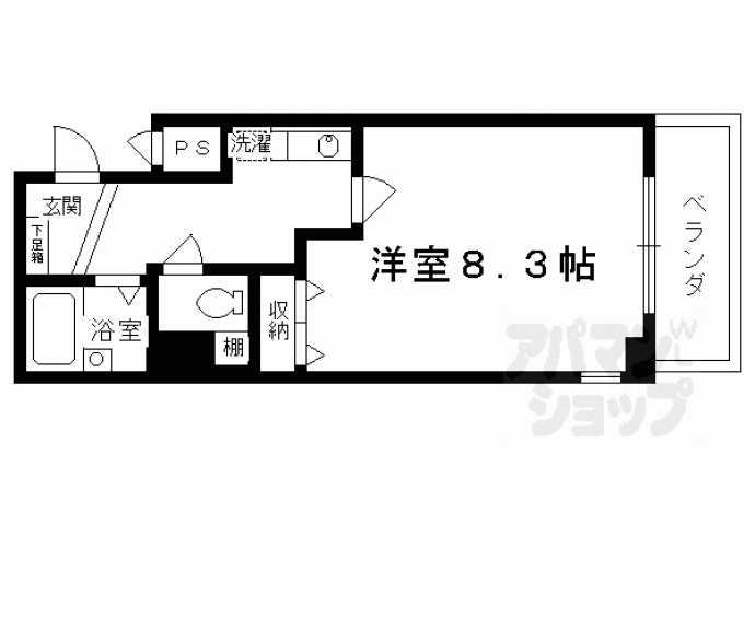 【プレサンス京都二条城前】間取