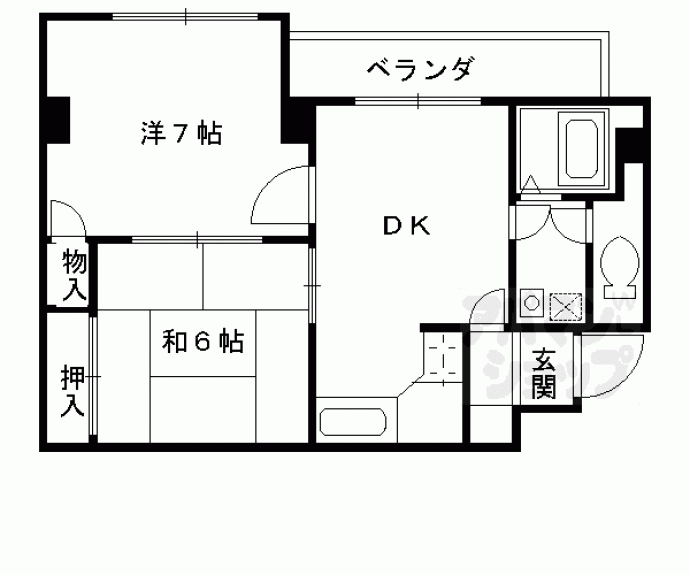 【ライオンズ御前三条ビル】間取